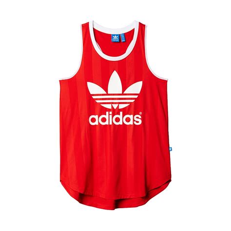 Adidas red tank tops